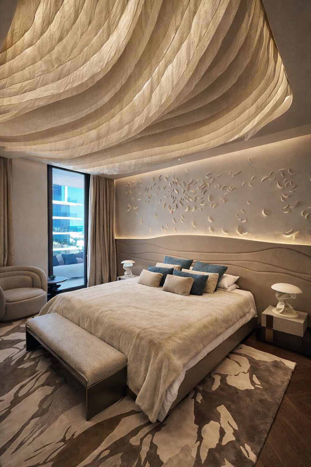 Mamsha Alsaadiyat II Abu Dhabi bedroom interior
